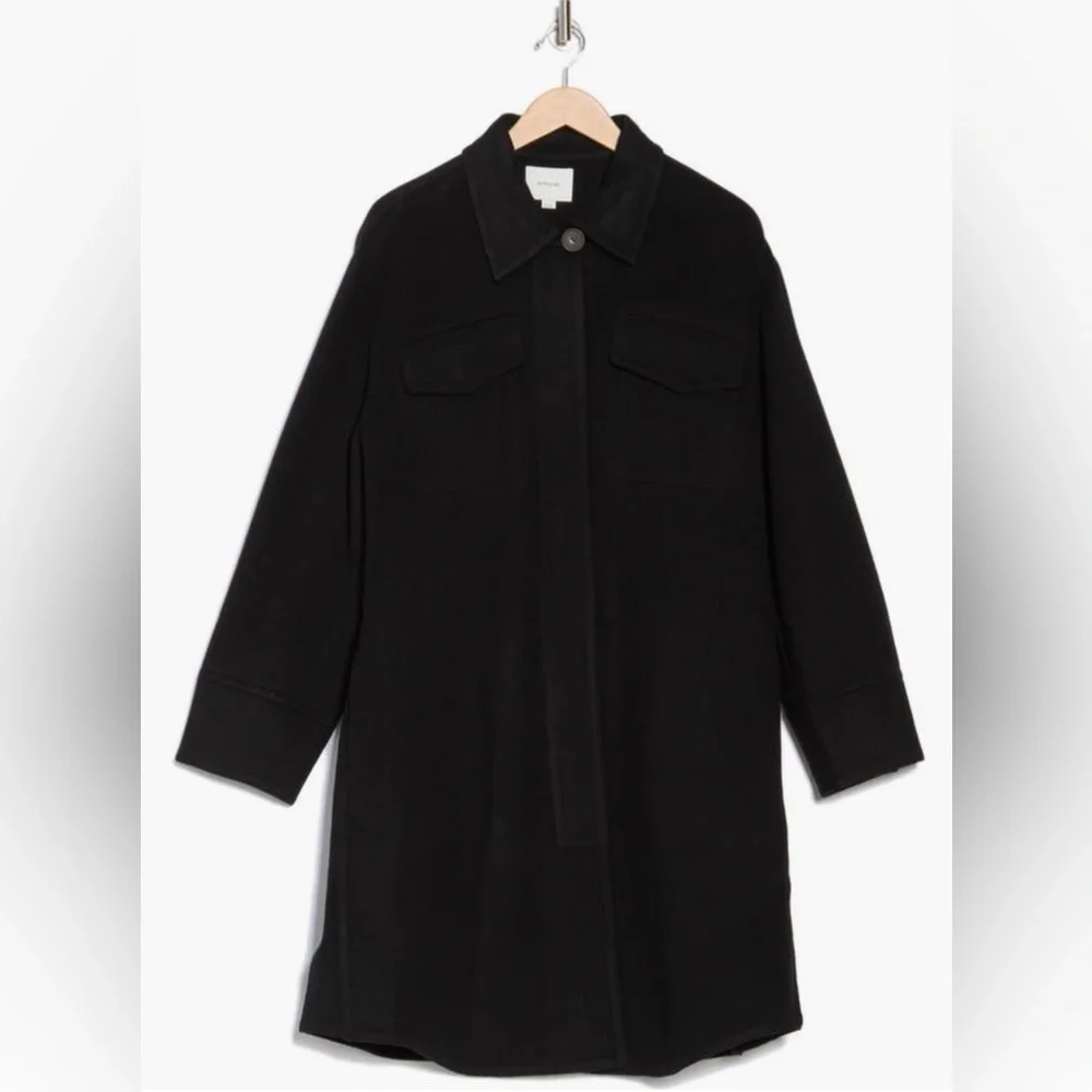 NWT Vince Double Pocket wool blend coat - Picture 3 of 3